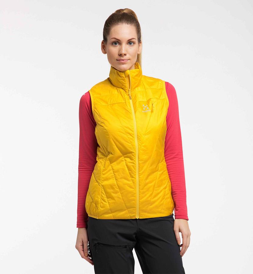 Haglöfs Womens L.I.M Barrier Vest Yellow New Zealand 86354QXYN